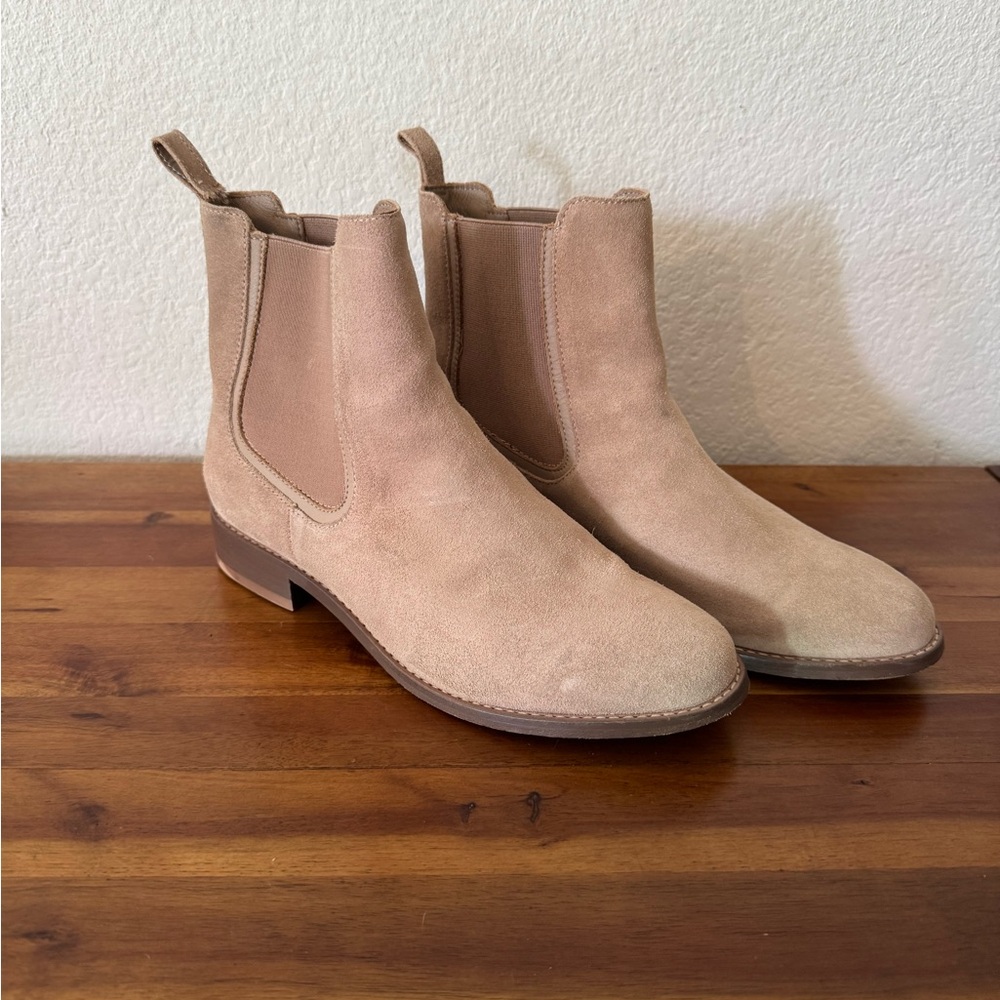 Thursday Boot Company Beige Suede Chelsea Boots